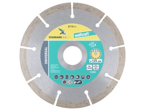 Tarcza diamentowa 125 do cięcia Solid Uniwersal, wolfcraft