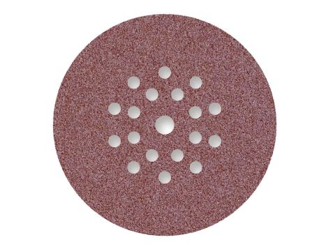 Papier ścierny Menzer RED fi 225 K80 19 otworów do szlifierek do gipsu 25 szt/opak.
