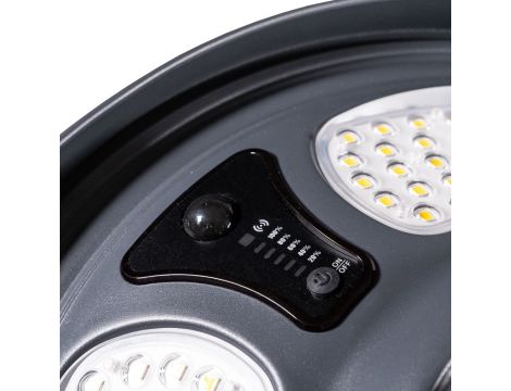 Oprawa parkowa solarna MOONLIGHT SOLAR LED 25W czujnik ruchu i zmierzchu pilot 4000K IP65 antracyt / aluminium - 8