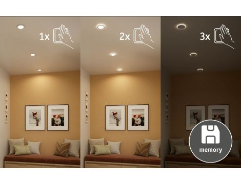 Oprawa wpuszczana SORMUS LED 3 X 6.5W 560lm / 180lm 3000K IP65 230V biały / tworzywo sztuczne - 4