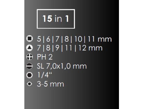 Klucz do szaf sterowniczych Mini Key V1   15 w 1 - 2