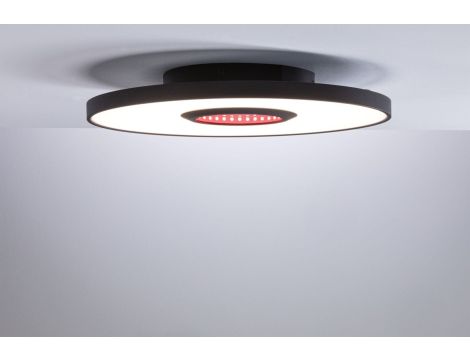 Plafoniera SPACEGLOW Three LED 3D DIM TunW RGB rainbow 21W 1400lm 3000-6500K pilot 230V czarny mat / metal / tworzywo - 4