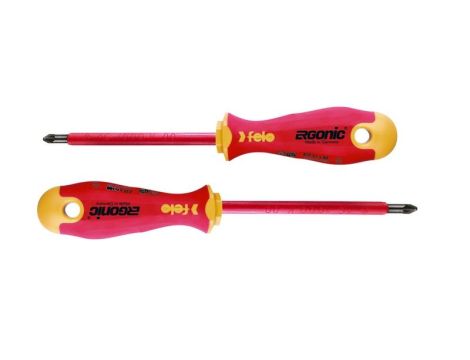 Zaciskarka do tulejek kablowych 0,08 - 16 mm2 + zestaw 2 wkrętaków Felo Ergonic plus/minus Z1 i Z2 - 2