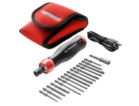 Facom - Zestaw bitów z wkrętakiem elektrycznym E-PROTWIST (16 szt.) - ATPA4V.J16PB