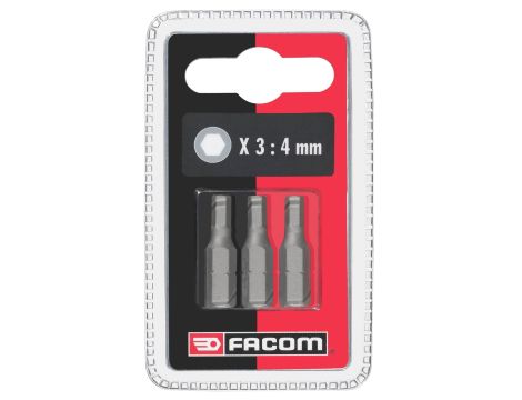 Facom - Zestaw 3 końcówek Eh.104 - EH104.J3