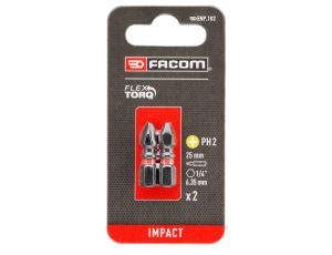 Facom - Końcówka udarowa do śrub Phillips®, PH2 (2 szt.) - ENP.102