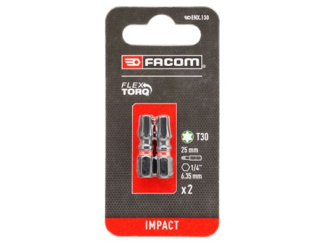 Facom - Końcówka udarowa do śrub TORX®, T30 (2 szt.) - ENX.130