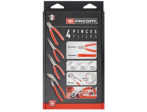 Facom - Zestaw 4 szczypiec dla mechanika - GJP.A4