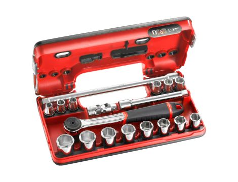 Facom - Zestaw nasadek 3/8 6-Kątnych 8-22Mm - J.161DBOX1