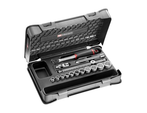 Facom - Zestaw nasadek 3.8 12 Kątne - 16 Elem. - J.161-2P12U