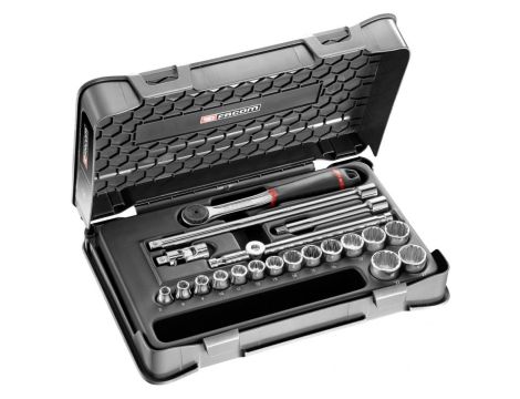 Facom - Zestaw nasadek 3.8 12 Kątne - 20 Elem. - J.161-3P12