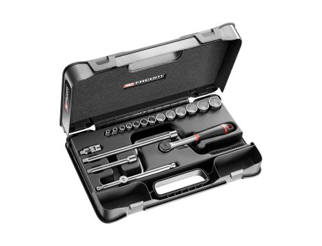 Facom - Zestaw nasadek 3.8 12 Kątne - 19 Elem. - J.161-3P12U