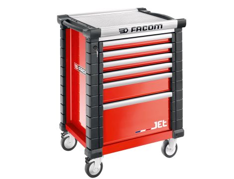 Facom - Wózek Jet Czerwony 6 Szuflad Na 3 Moduły - JET.6M3A