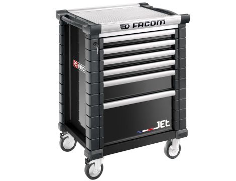 Facom - Wózek Jet Czarny 6 Szuflad Na 3 Moduły - JET.6NM3A