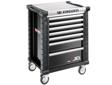 Facom - Wózek Jet Czarny 7 Szuflad Na 3 Moduły - JET.7NM3A