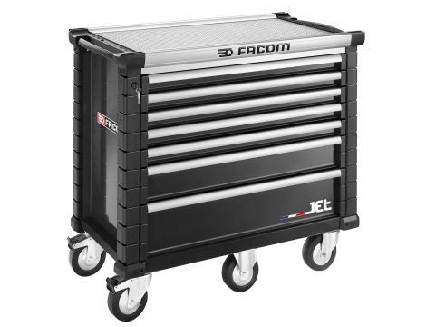 Facom - Wózek JET, 7 szuflad, 5 modułów na szufladę, czarny - JET.7NM5A
