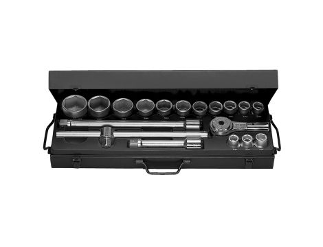 Facom - Komplet nasadek 3/4 6-Kątnych Metrycznych - K.437E