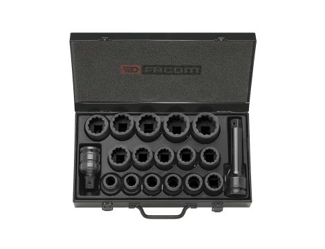 Facom - Zestaw nasadek Udarowych 3/4 12Kątnych - NKD.500