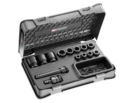 Facom - Komplet nasadek Udar 1/2 3/8-11/16 6 Kątne - NS.500BU