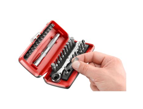 Facom - Zestaw 31 Narzędzi Z grzechotkiotką 1/4 - R.PEJ31