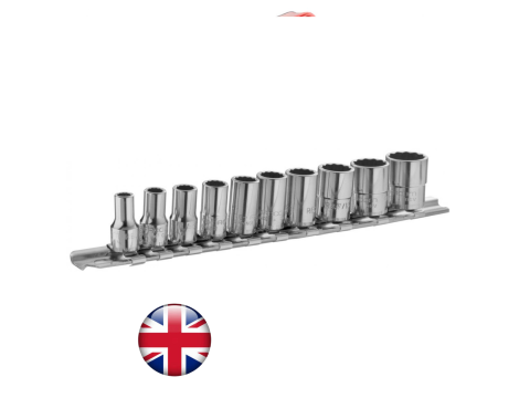 Facom - Zestaw 10 nasadek 1/4 Na Szynie - RB.40AU