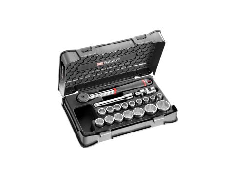 Facom - 19El Komplet nasadek Metr 1/2 12K S.161B - S.161-2P12