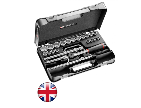 Facom - 25 El Komplet nasadek 1/2 6 Kątne S.161B - S.161-3P6U