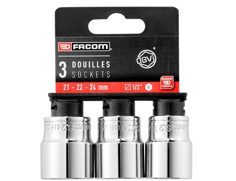 Facom - Zestaw 3 nasadek 1/2 21,22,24 - SH.LPB