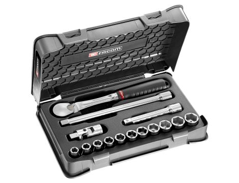 Facom - 15 El Komplet nasadek 1/2 6 Kątne Sl.161 - SL.161-1P6U