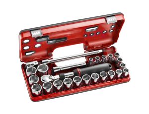 Facom - Komplet Nasadowy 1/2 Z grzechotki Przedl 25Szt - SXL.DBOX2