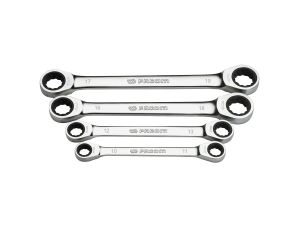 Facom - Komplet 4 Kluczy Oczkowych 12-Kątnych Metr - 64.J4