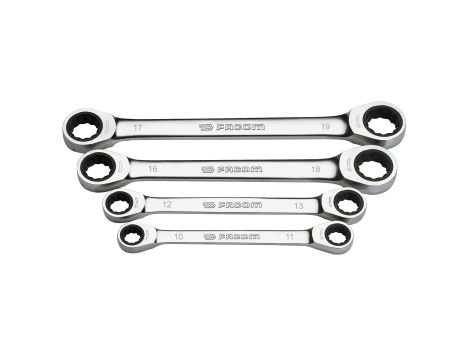 Facom - Komplet 4 Kluczy Oczkowych 12-Kątnych Metr - 64.J4