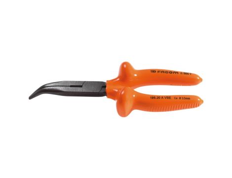 Facom - Szczypce Odgiete Izolowane, Długie - 195.20AVSE