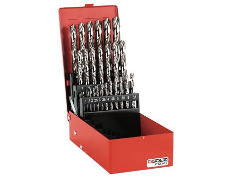 Facom - Komplet 19 Wierteł Szlifowanych 1-10Mm - 222A.TJ19