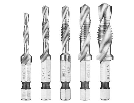 Facom - Zestaw wierteł do gwintowania, M4 - 227H.J5PB