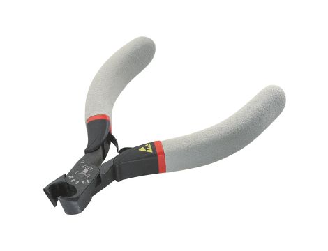 Facom - szczypce ESD tnące z główką odchyloną 70°, cięcie płaskie, Ø CuNi 0,2 – 1,0 mm - 429.E