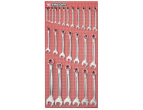 Facom - Zestaw 25 Kluczy Oczkowo-Płaskich - 440.P25M