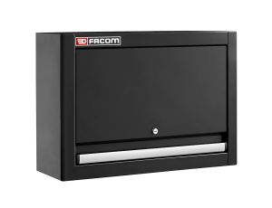 Facom - Szafka wisząca Jetline+, pojedyncza z drzwiami pełnymi, czarna - JLS3-CHSPPBS