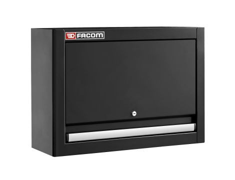 Facom - Szafka wisząca Jetline+, pojedyncza z drzwiami pełnymi, czarna - JLS3-CHSPPBS