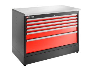 Facom - Szafka niska Jetline+, podwójna, 6 szuflad, czerwona - JLS3-MBD6T