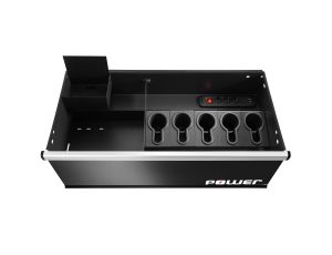 Facom - Szafka niska Jetline+, podwójna z szufladą zasilającą, czerwona - JLS3-MBDPOWER