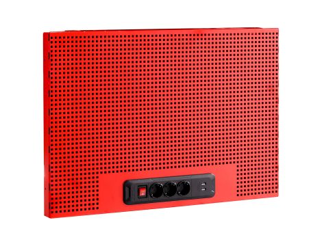 Facom - Połowa panelu do zawieszania na ścianie Jetline+, 1 moduł + zestaw gniazdek i USB, czerwony - JLS3-PPAV1USB