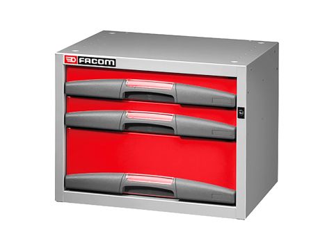 Facom - Mała Szafka 3 Stałe Szuflady Niska - F50000042