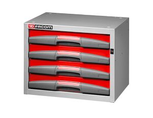 Facom - Mała Szafka 4 Stałe Szuflady Niska - F50000043
