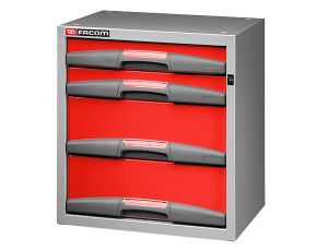 Facom - Mała Szafka 4 Stałe Szuflady Wysoka - F50000063