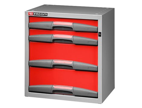 Facom - Mała Szafka 4 Stałe Szuflady Wysoka - F50000063