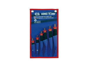 King Tony - ZESTAW WYBIJAKÓW IGŁOWYCH Z UCHWYTEM GUMOWYM 6 cz. 2 - 8mm - 1006GPN