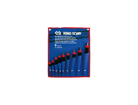 King Tony - ZESTAW WYBIJAKÓW IGŁOWYCH Z UCHWYTEM GUMOWYM 9 cz. 2 - 14mm - 1009GPN