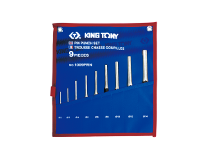 King Tony - ZESTAW WYBIJAKÓW IGŁOWYCH 9 cz. 2 - 14mm, ETUI - 1009PRN