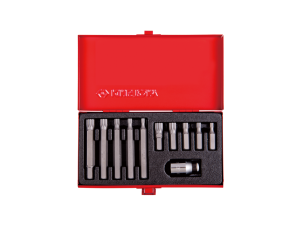 King Tony - ZESTAW BITÓW 10mm SPLINE M5 - M12, 11 części - 1011MQ